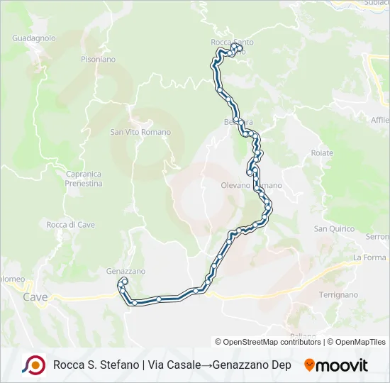 COTRAL Bus Line Map