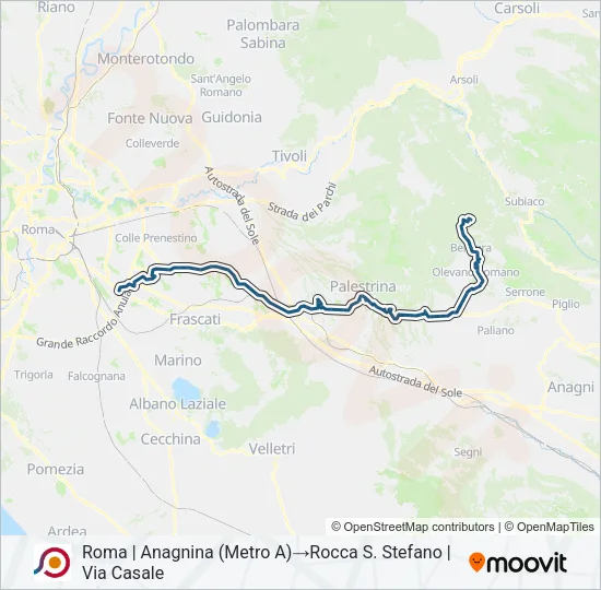 COTRAL Bus Line Map