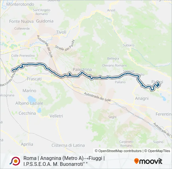 COTRAL Bus Line Map
