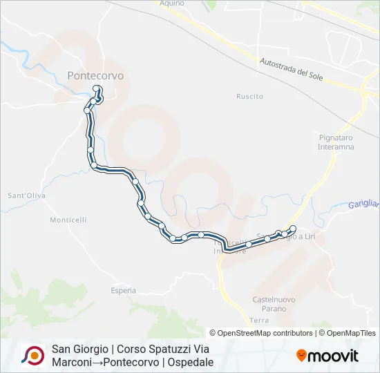 COTRAL Bus Line Map