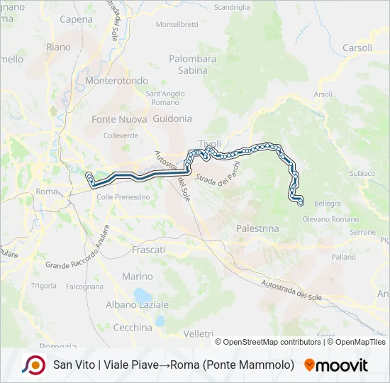 COTRAL Bus Line Map