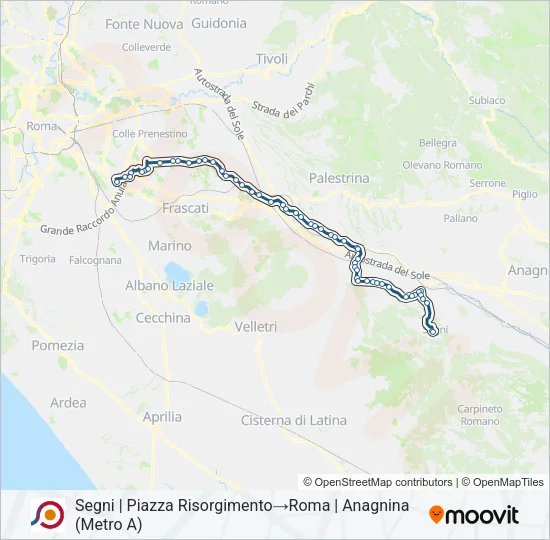 COTRAL Bus Line Map