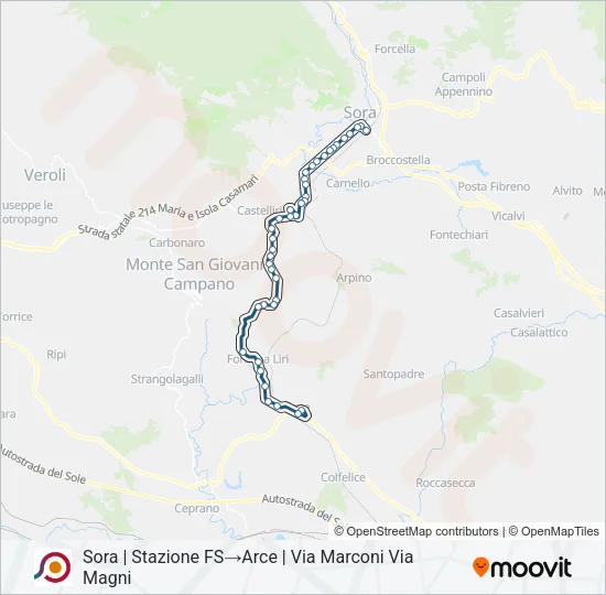 COTRAL Bus Line Map