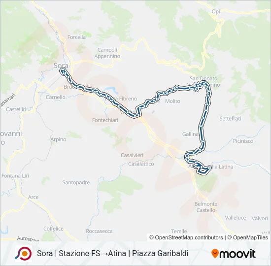 COTRAL Bus Line Map