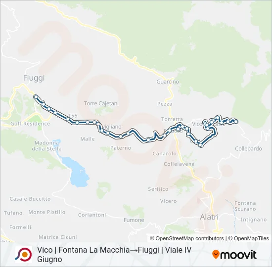 COTRAL Bus Line Map