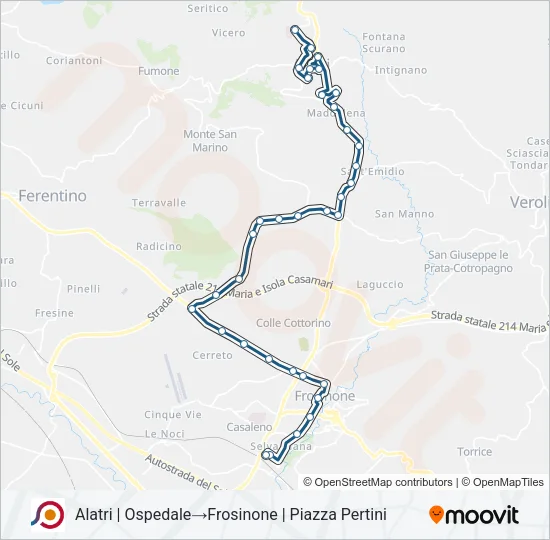 COTRAL Bus Line Map