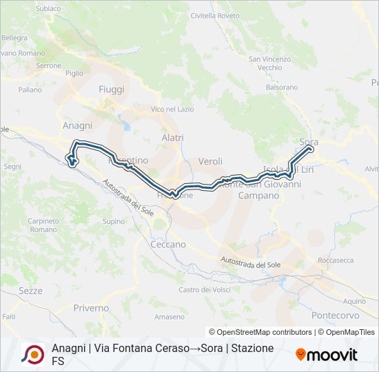 COTRAL bus Line Map