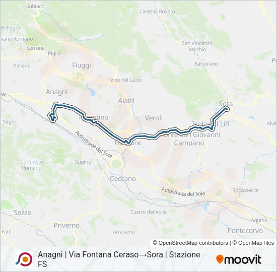 COTRAL Bus Line Map