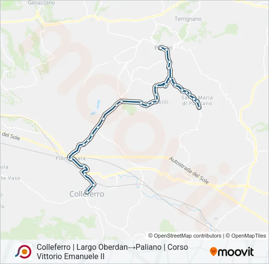 COTRAL Bus Line Map