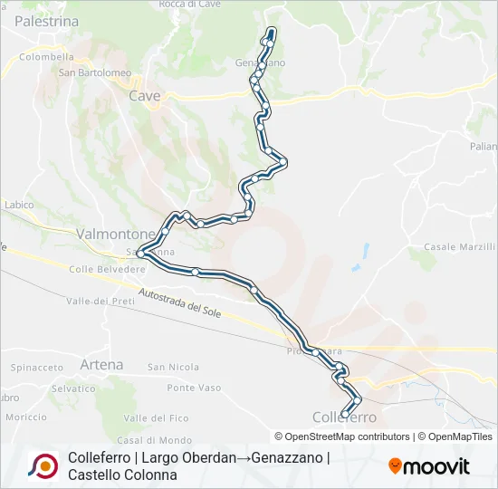 COTRAL Bus Line Map