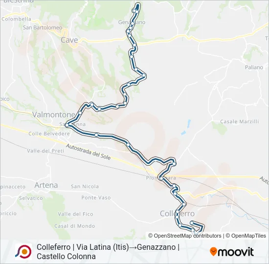 COTRAL Bus Line Map