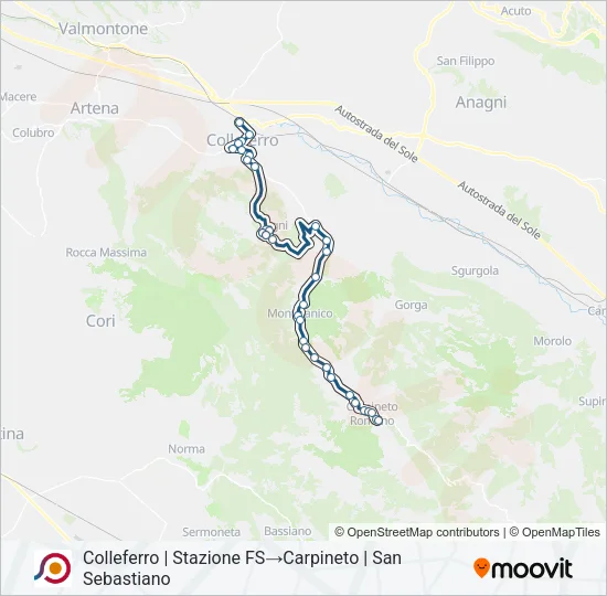 COTRAL Bus Line Map
