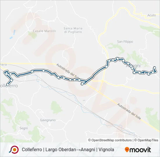 COTRAL Bus Line Map
