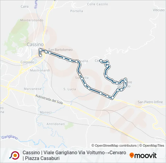 COTRAL Bus Line Map