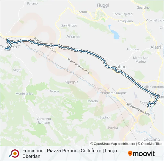 COTRAL Bus Line Map