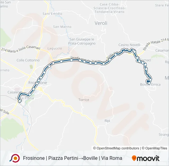 COTRAL Bus Line Map