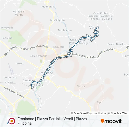 COTRAL Bus Line Map