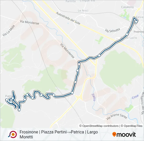 COTRAL Bus Line Map