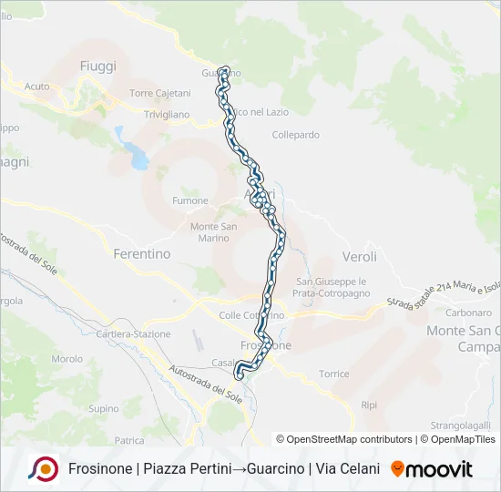 COTRAL Bus Line Map