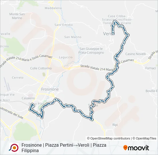 COTRAL Bus Line Map
