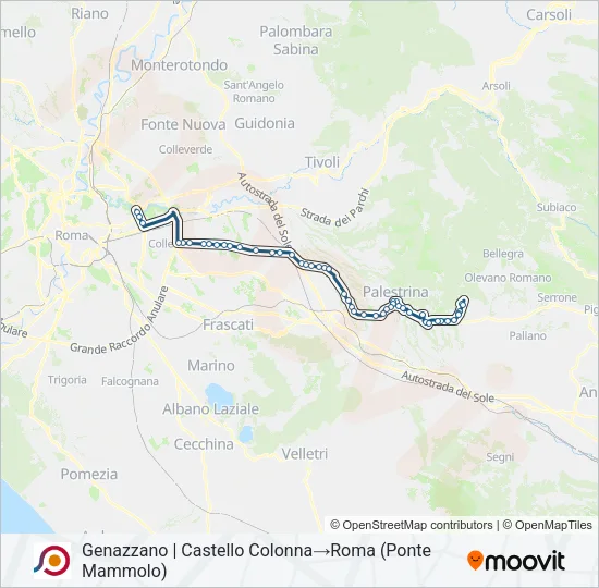 COTRAL Bus Line Map