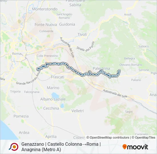 COTRAL Bus Line Map