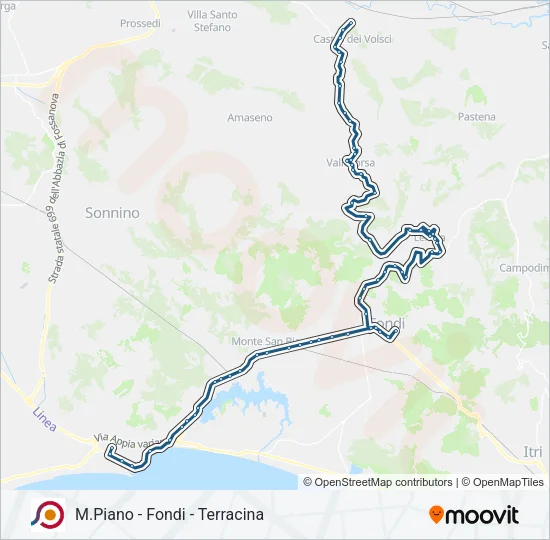 COTRAL Bus Line Map
