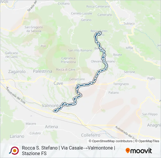 COTRAL Bus Line Map
