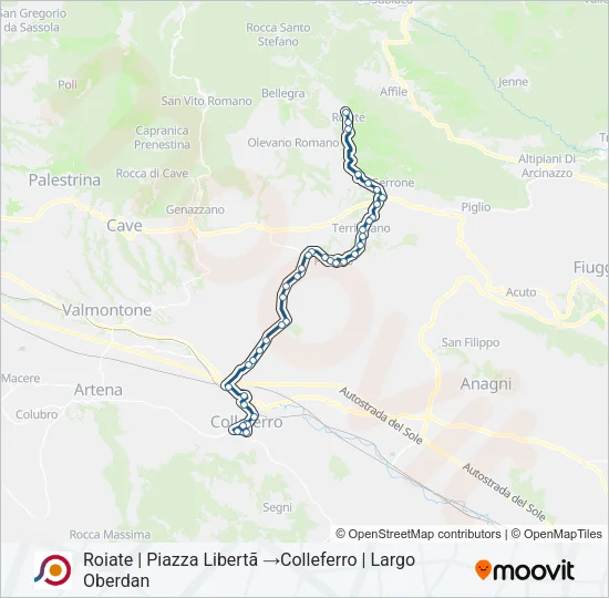 COTRAL Bus Line Map