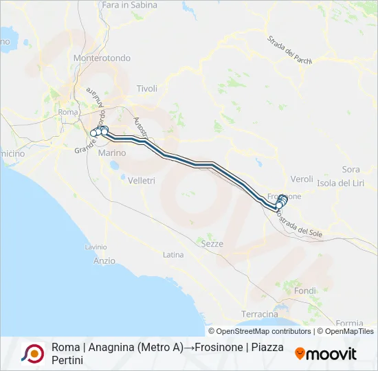 COTRAL Bus Line Map