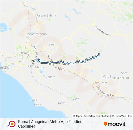 COTRAL Bus Line Map