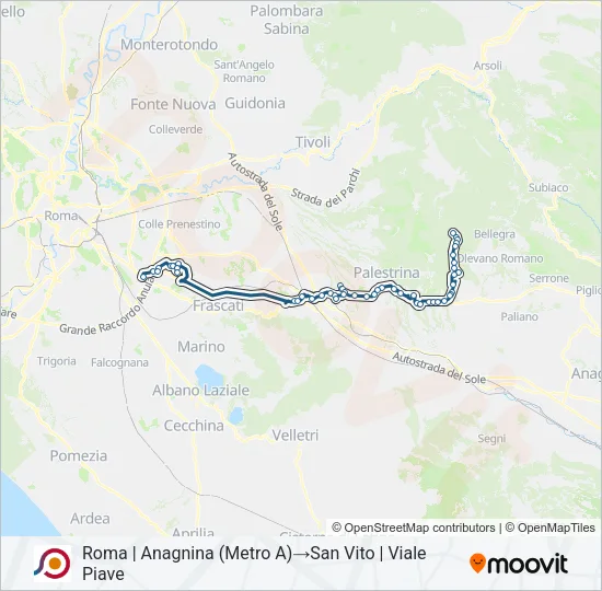 COTRAL Bus Line Map