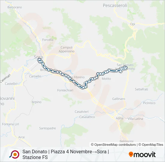 COTRAL Bus Line Map