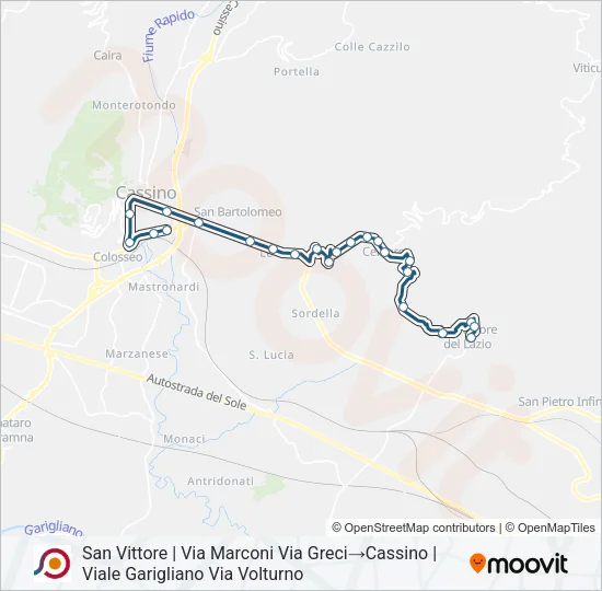 COTRAL Bus Line Map