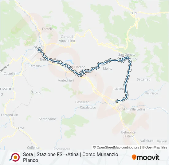 COTRAL Bus Line Map