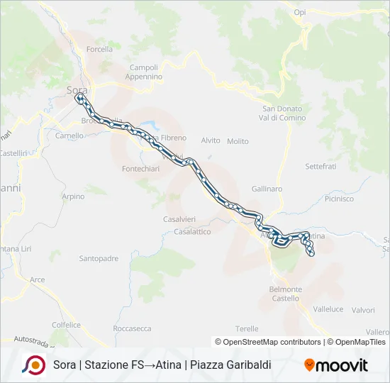 COTRAL Bus Line Map