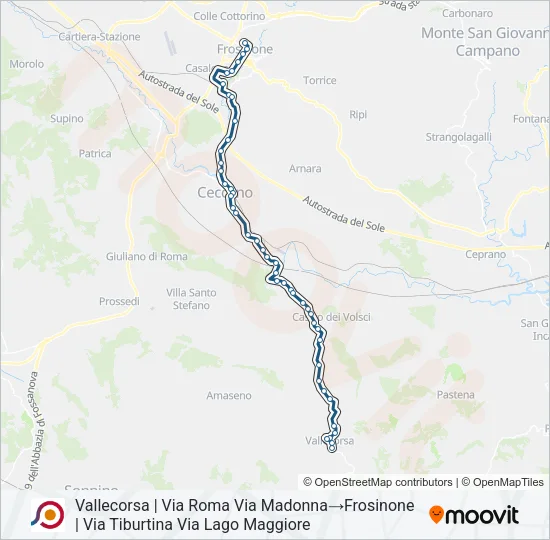 COTRAL Bus Line Map