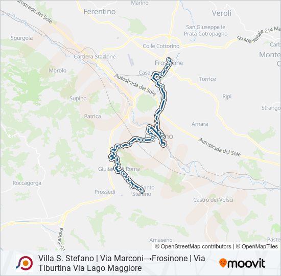 COTRAL bus Line Map