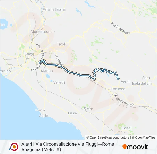 COTRAL Bus Line Map