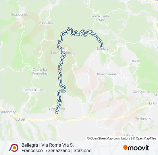COTRAL Bus Line Map