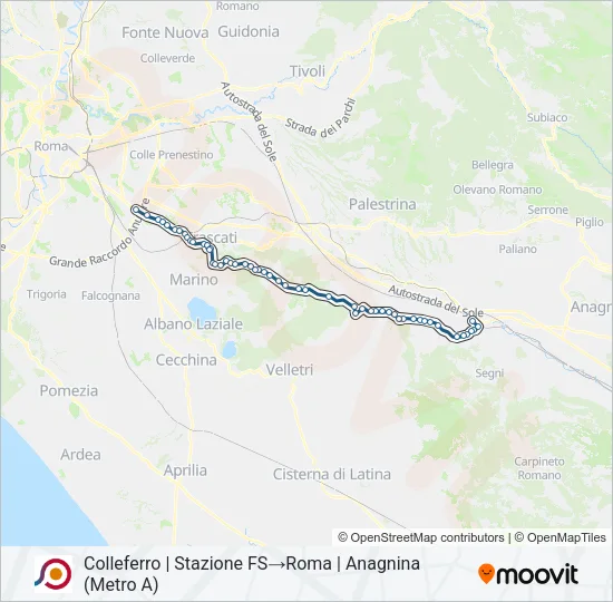 COTRAL Bus Line Map
