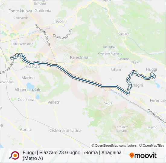 COTRAL Bus Line Map