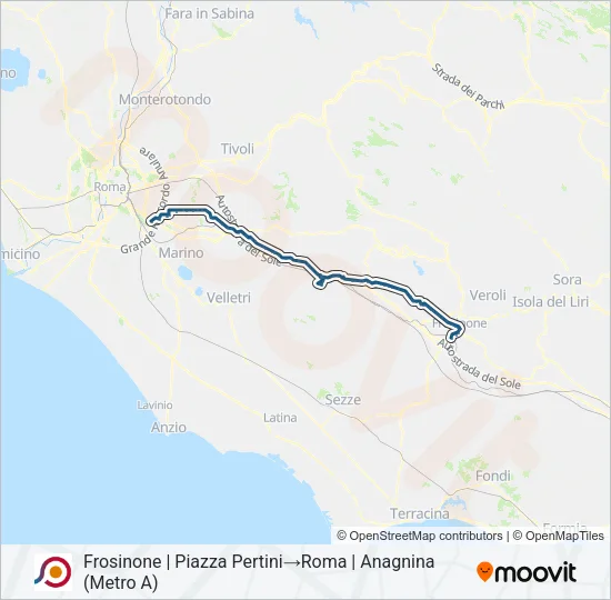 COTRAL Bus Line Map