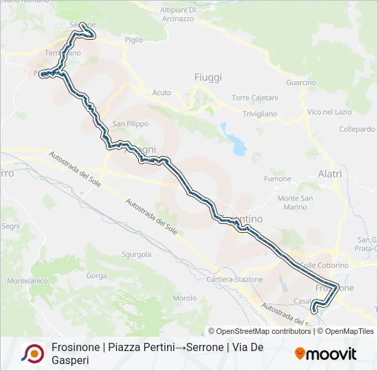 COTRAL Bus Line Map