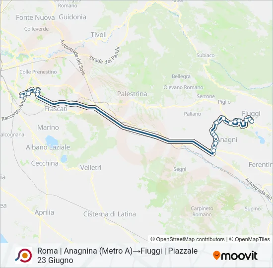COTRAL Bus Line Map