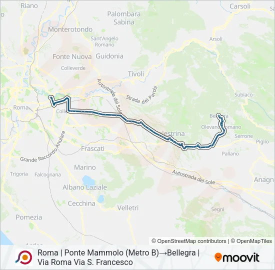 COTRAL Bus Line Map