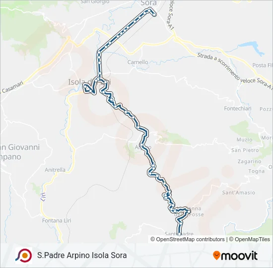 COTRAL Bus Line Map