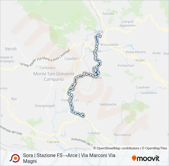 COTRAL Bus Line Map