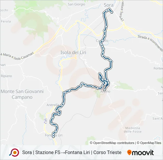 COTRAL Bus Line Map