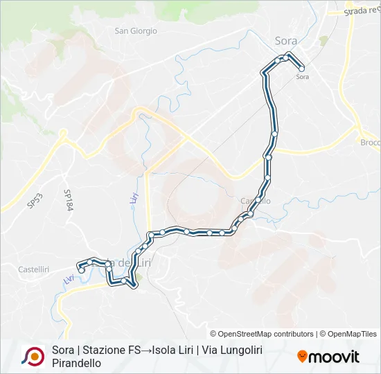 COTRAL Bus Line Map